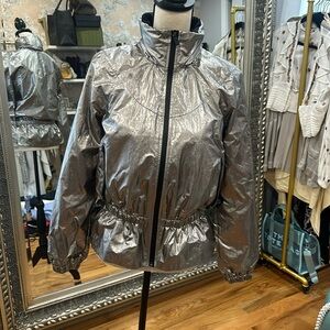 Brand new metallic lulu lemon track jacket